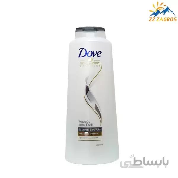 شامپو 2 در 1 داو مدل ضد شوره حجم 550 میل DOVE