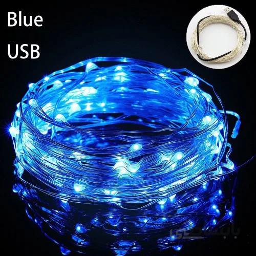 ریسه مفتولی ۱۰ متری آبی usb خور
