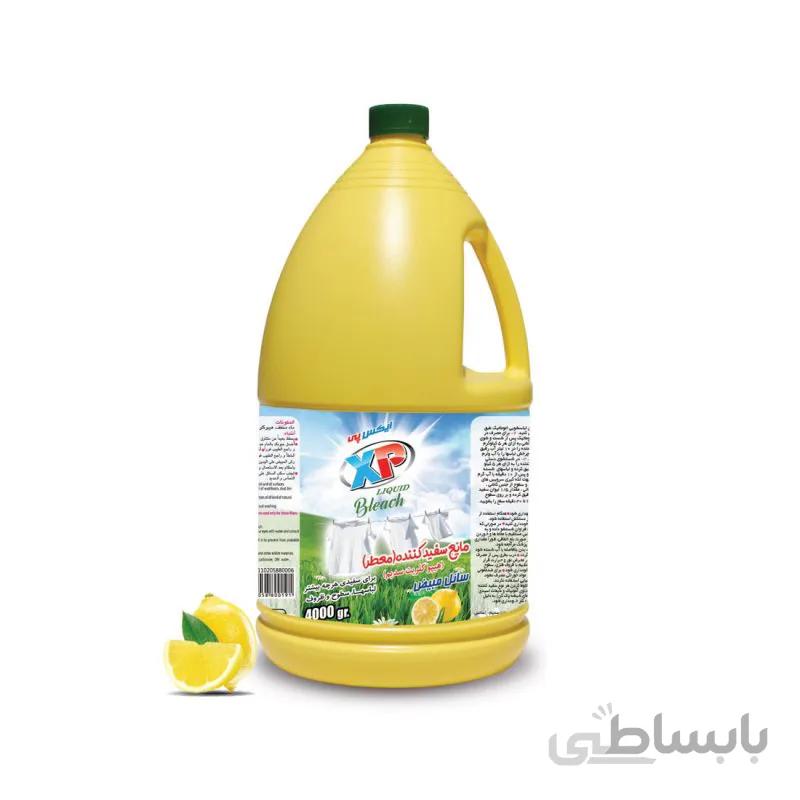 مایع سفیدکننده با رایحه لیمو ۴ لیتری