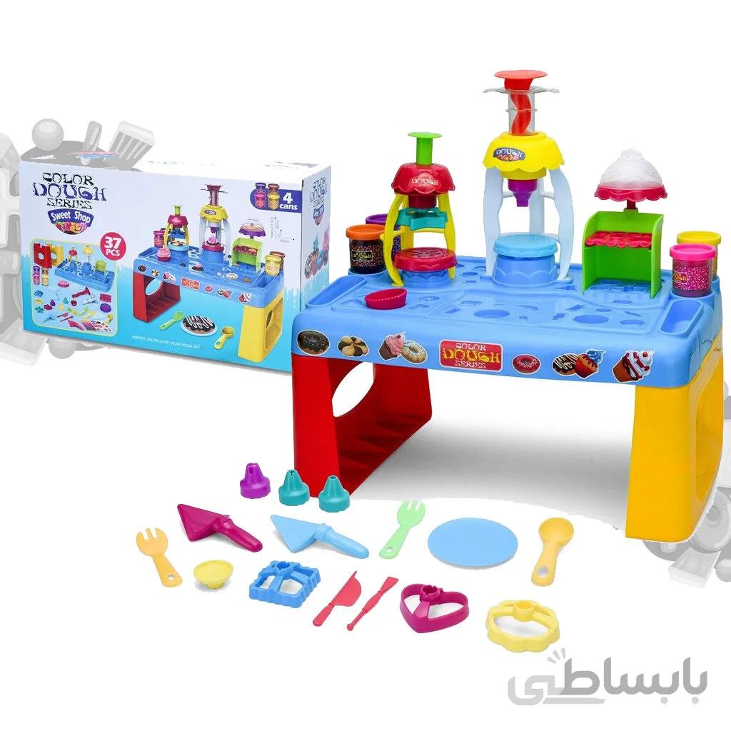 میز خمیر بازی با بستنی ساز