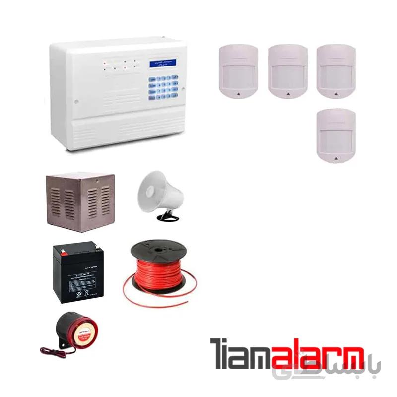 پکیج دزدگیر اماکن با سیم مدل فایروال سیم کارتی و تلفنی F10H64