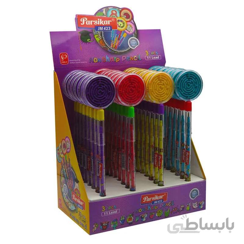 مداد فشنگى پارسیکار مدل 423JM طرح بازى فكرى ساچمه اى (بسته 32 عددی)
