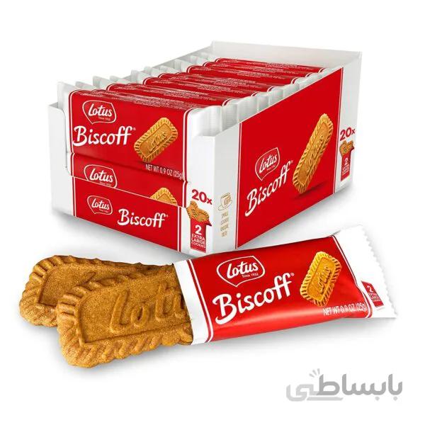 بیسکویت لوتوس ۲۵۰ گرم ساده باکس کامل ۱۰ عددی – Lotus Biscoff pack x10