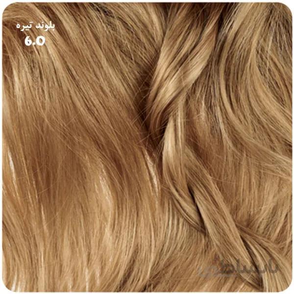 رنگ مو بیول بلوند قهوه ای تیره شماره 6.0