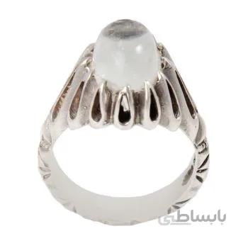 انگشتر نقره مردانه مدل سنگ درنجف رکاب دست ساز کد am_1883