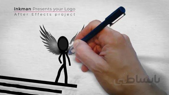 پروژه آماده افترافکت : لوگو مرد جوهری Inkman Presents Your Logo 132169