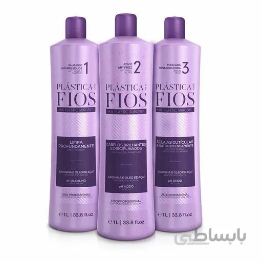 کراتین فیوس پلاستیکا برزیل Cadiveu حجم 1000 میل (اصل) ا Cadiveu Plastica Dos Fios Keratin Kit