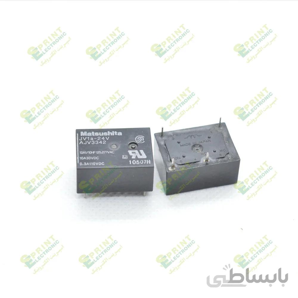 رله 24 ولت خوابیده 4 پایه 10 آمپر JV1a-24v
