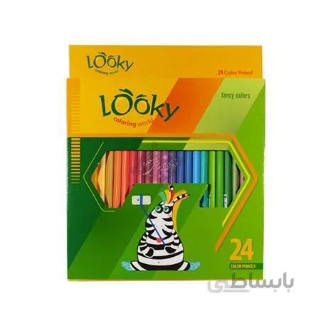 مداد رنگی 24رنگ مقوایی لوکی کد 1024