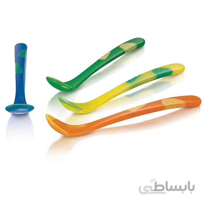 قاشق حرارتی دو عددی nuby