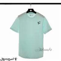تيشرت نايك نخي يقه گرد | آبي 416