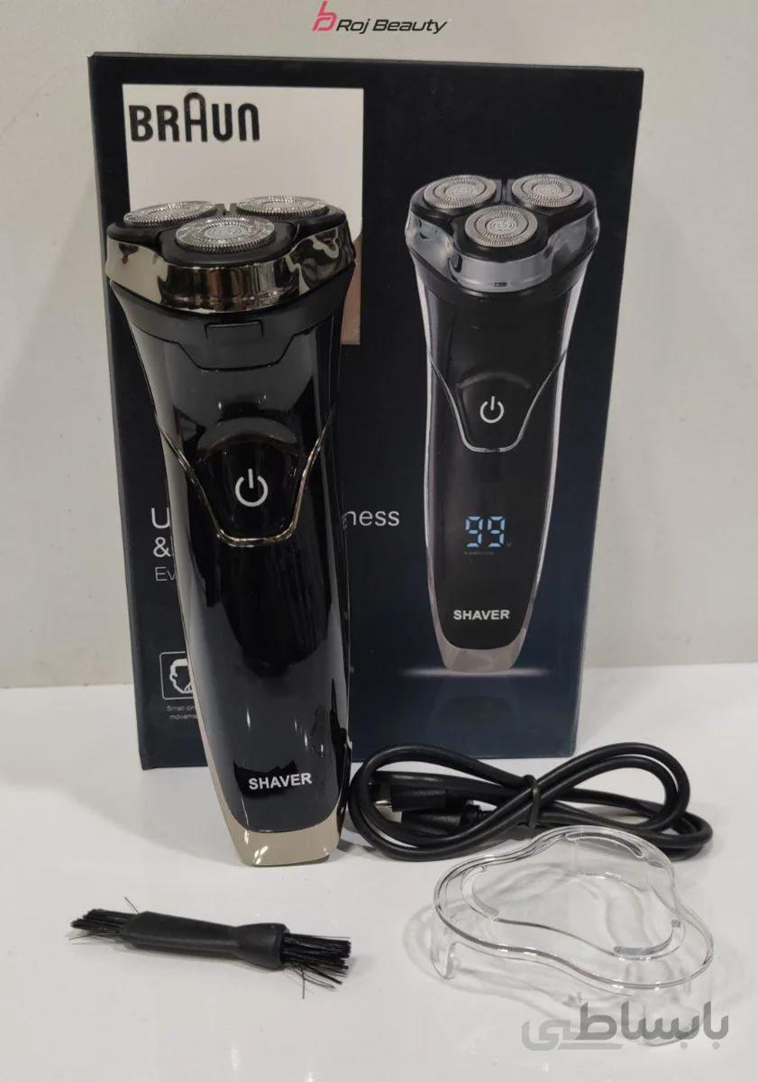 ریش تراش سه تیغ براون دیجیتال BRAUN مدل 9866prestige
