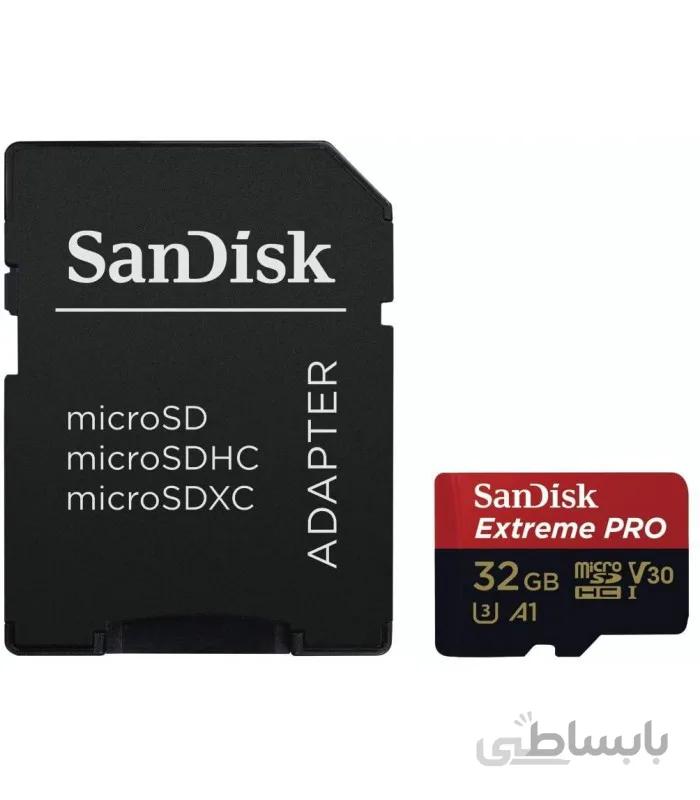 کارت حافظه سندیسک مدل SanDisk 32GB Extreme PRO microSDHC UHS-I 100mb/s