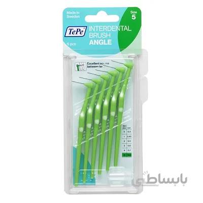 مسواک بین دندانی دسته دار سایز 5 (0.8) تپه 6 عددی ا Tepe Interdental Brush