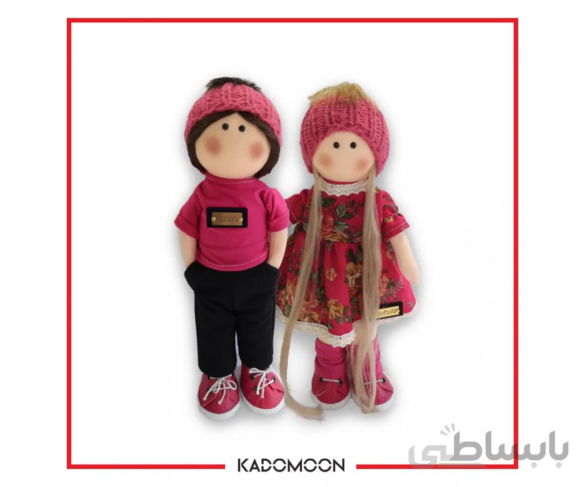 عروسک روسی 35 سانتی متری صورتی