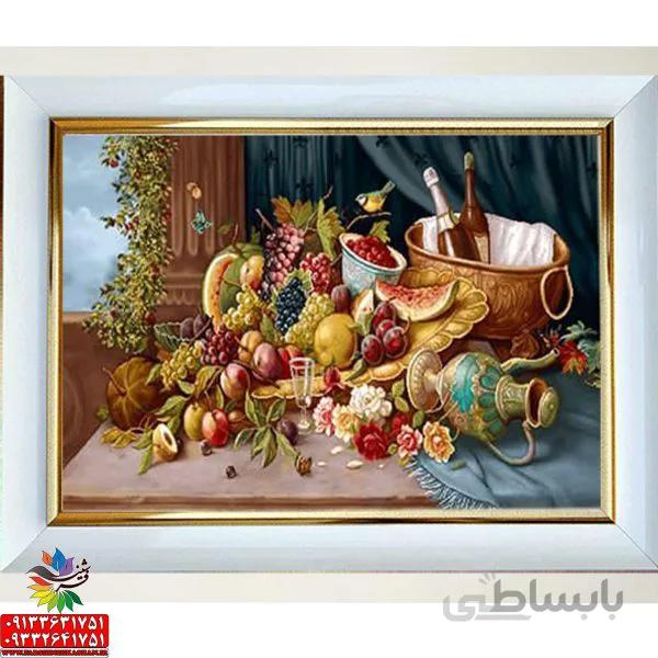 تابلو فرش دست بافت گونه نقاشی میوه کد 5119