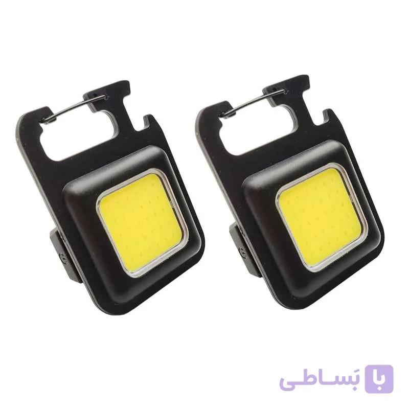 چراغ قوه دستی مدل COB بسته 2 عددی
