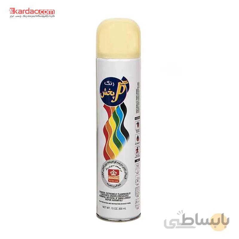 اسپری رنگ کرم روشن گل پخش حجم 300 میلی لیتری ا GolPakhsh Light Cream Spray 300Ml