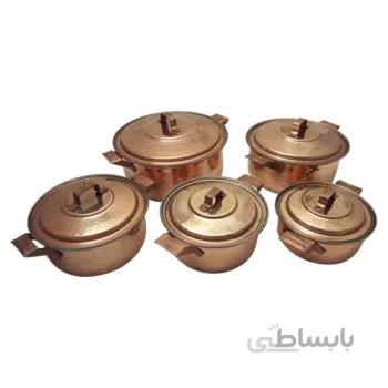 سرویس قابلمه راسته 10 پارچه مسی توت کالا tootkala 1374