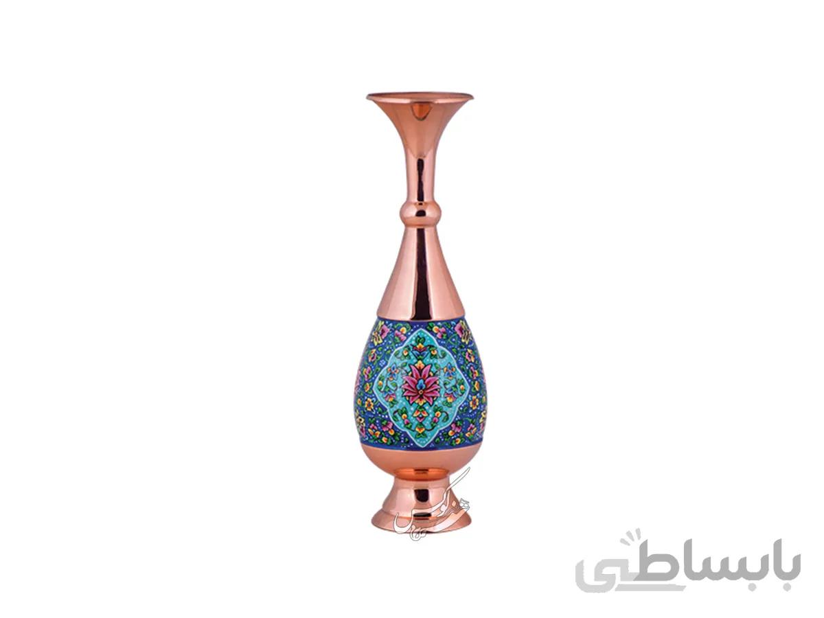 گلدان مس و پرداز صراحی 30 سانتی