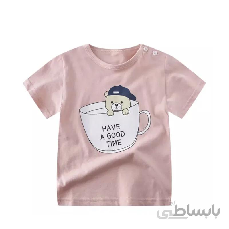 تی شرت آستین کوتاه بچگانه خرسی