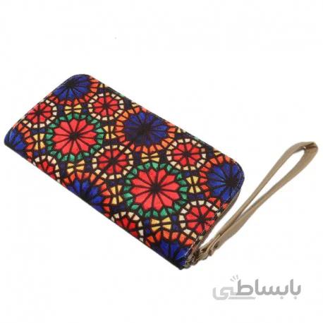 کیف پول بند دار مخمل ارسی
