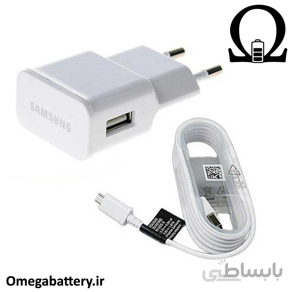 شارژر اصلى سامسونگ با كابل ١ مترى گوشى Samsung Galaxy J5 2016 ا 2A Samsung Galaxy J5 2016 travel charger adapter with 1m cable