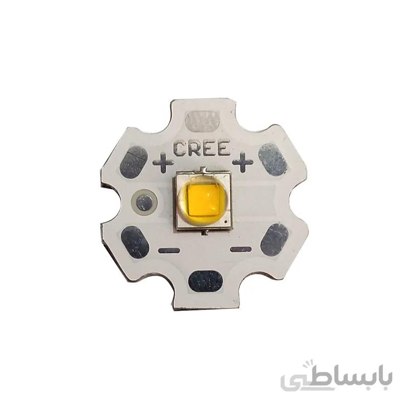 لامپ نور زرد کِری 20 میلی متر CREE XM-L2 10W