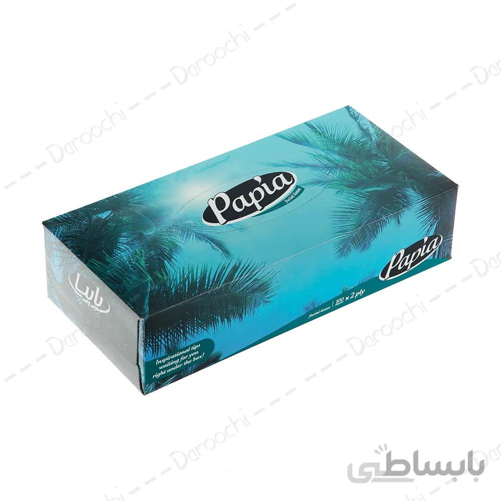 دستمال کاغذی پاپیا | 100 برگ دولا