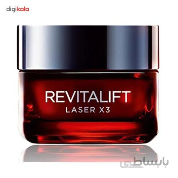 کرم ضد چروک شب لورآل مدل Revitalift Laser X3 حجم 50 میلی لیتر ا Loreal Revitalift Laser X3 Night Anti Ageing Cream 50ml