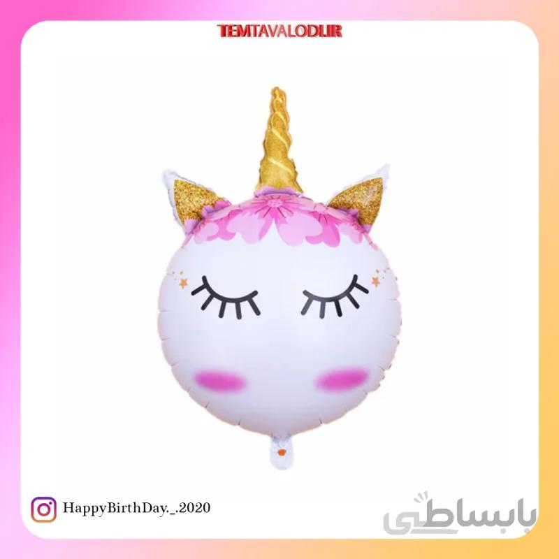 بادکنک فویلی اسب تک شاخ