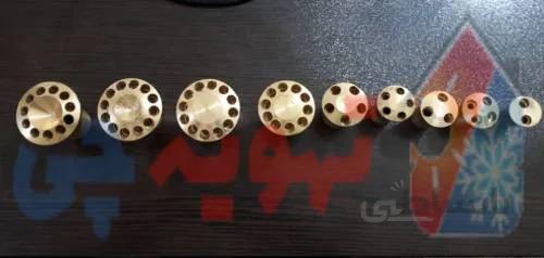 وینتوری یاپخش کن برنجی از 2 تا 20 سوراخ
