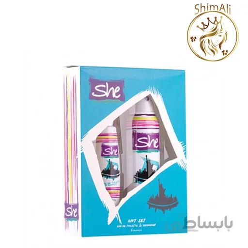 ست عطر و اسپری she مدل New York