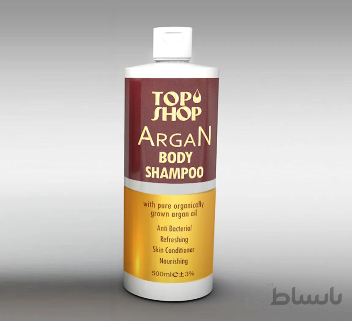 شامپو بدن حاوی روغن آرگان 500میل تاپ شاپ ا Top Shop Argan Oil Body Shampoo 500ml