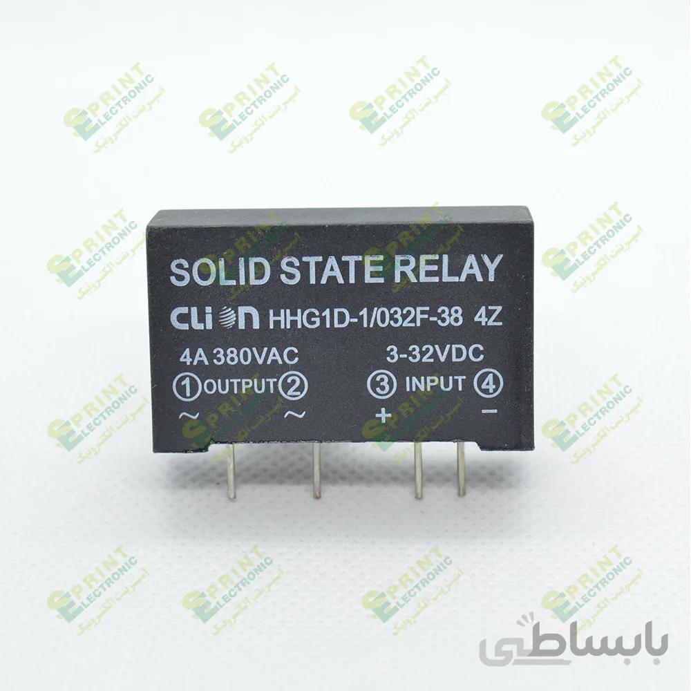 رله الکترونیکی SSR روبردی 4 پایه تک فاز 4 آمپر DC/AC