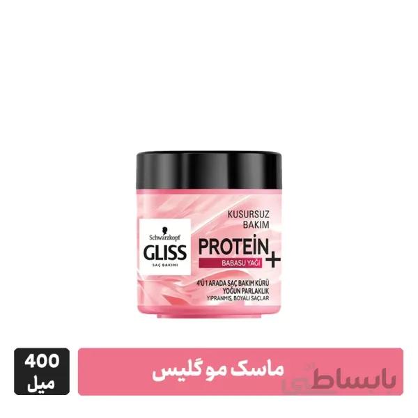 ماسک مو گلیس ۴۰۰ میل ۴ در ۱ برای موهای رنگ شده و آسیب دیده