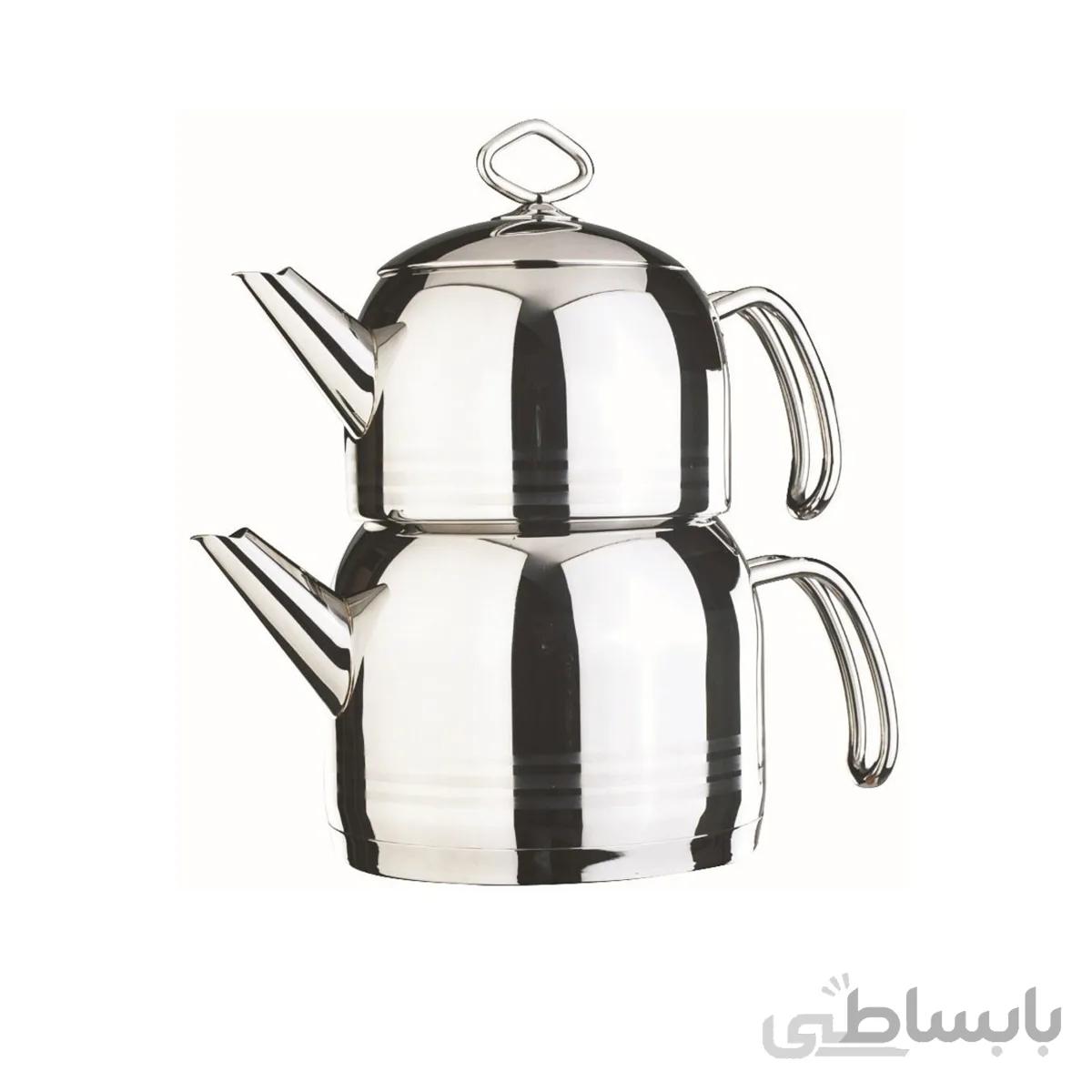 کتری قوری روگازی استیل دلمونتی مدل 1415 DL ا Delmonti DL 1415 Tea kettle set