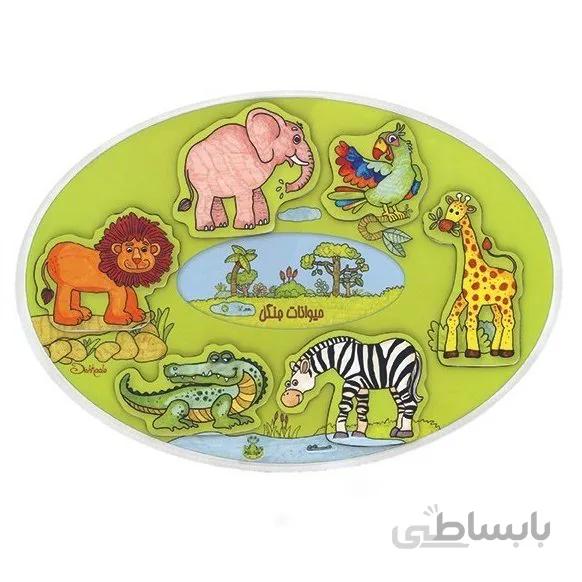 پازل چوبی حیوانات جنگل (دهکده)