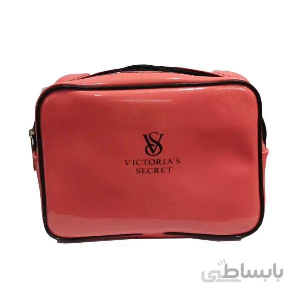 کیف آرایشی ویکتوریا رنگ صورتی