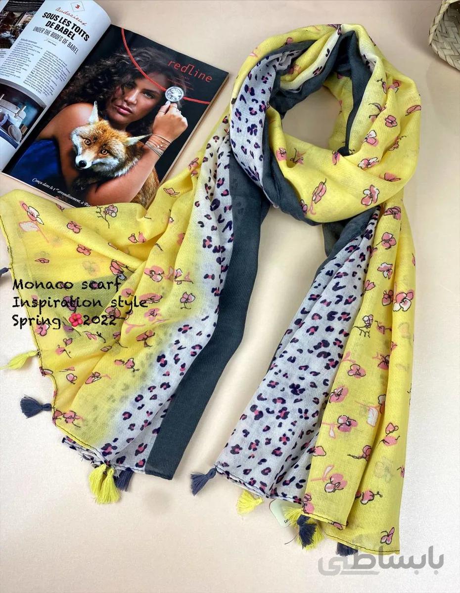شال نخی مگنوم yellow