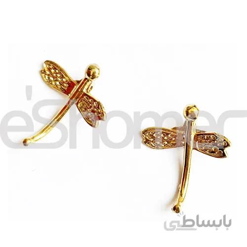 خرجکار طلایی آویزی gold1031 بسته 2 عددی