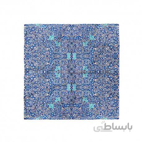 پوشت (دستمال جیب) کاشی شکسته لاجورد