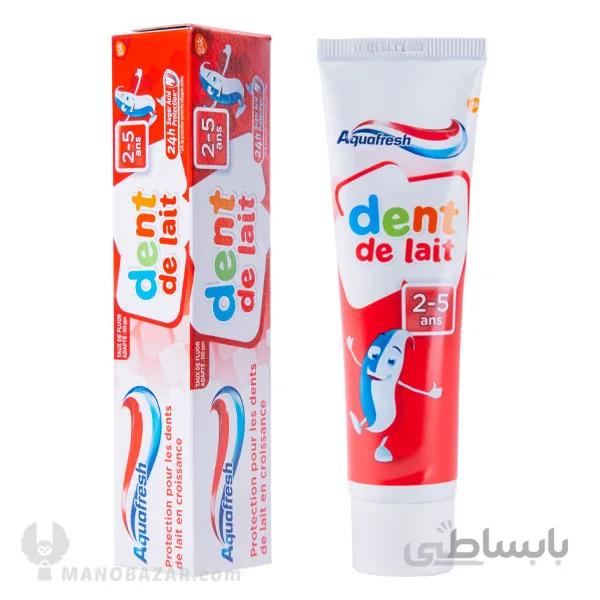 خمیر دندان بچه آکوافرش مدل Dent de Lait : حجم 50 میلی لیتر