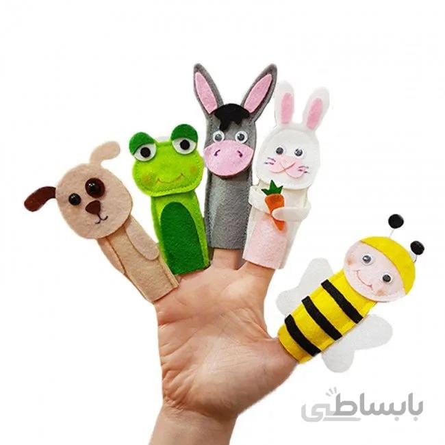 عروسک انگشتی نمدی حیوانات اهلی مدل 3421