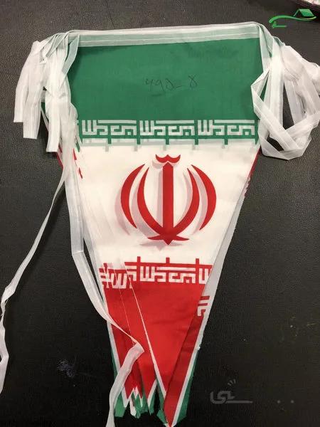 پرچم ایران ریسه ای سه گوش 5-695