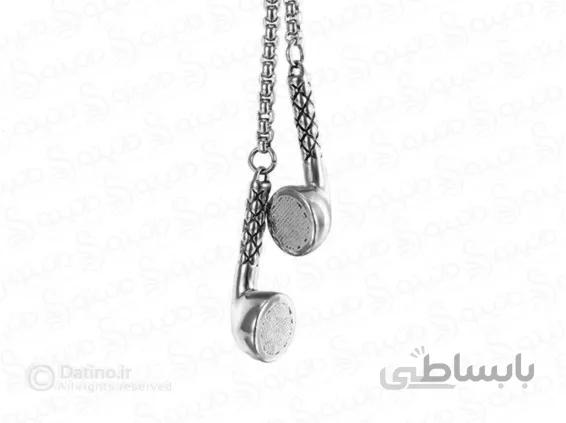گردنبند مردانه طرح هدست 13813