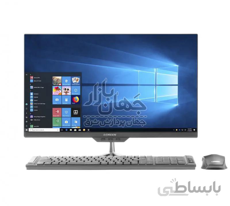 آل این وان 24 اینچ گرین Green GX24-P14 سفید/مشکی ا (کامپیوتر آماده رومیزی: All In One: Green GX24-P14)