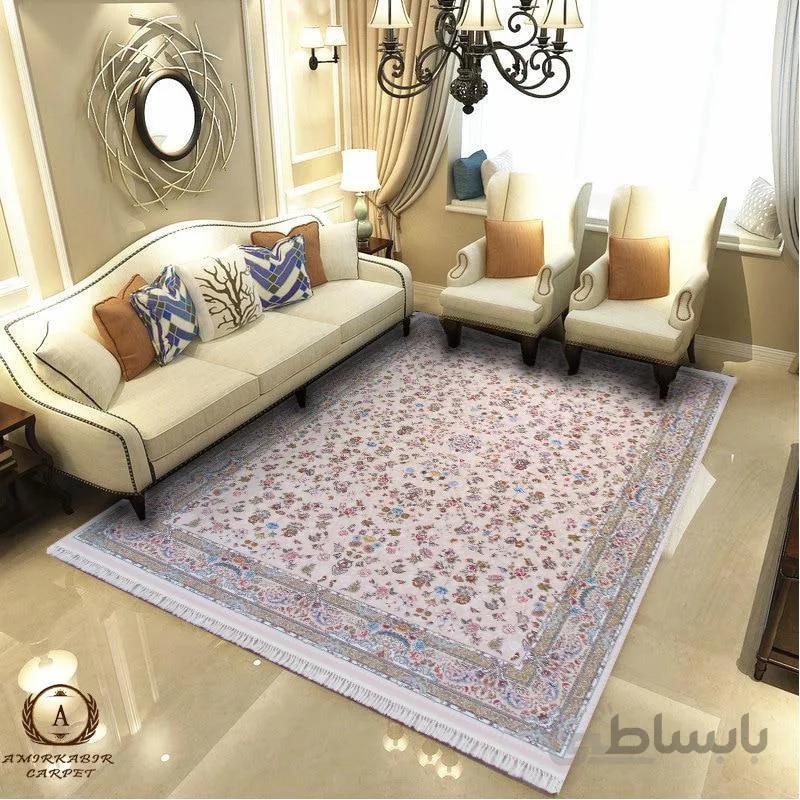 فرش ۱۲۰۰ شانه طرح کیمیا سعادت نسکافه ای