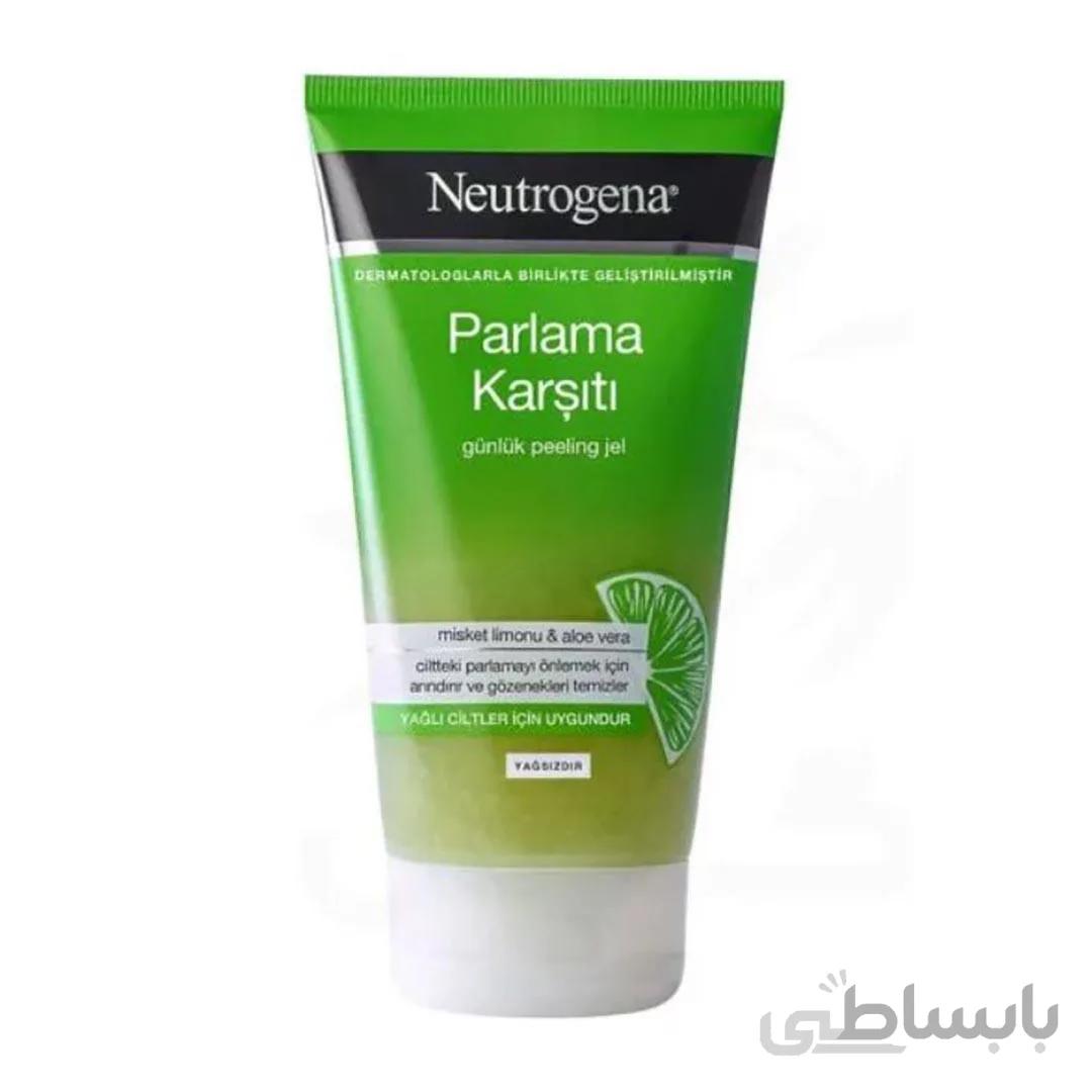 ژل اسکراب مات کننده روزانه نوتروژینا حاوی عصاره آلوئه ورا و لیمو حجم ۱۵۰ میل