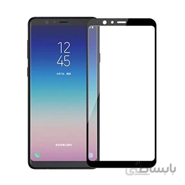 گلس A8S محافظ صفحه نمایش فول چسب گوشی موبایل سامسونگ Galaxy